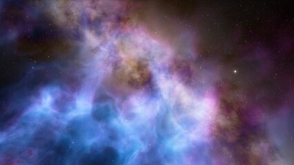 Obraz premium nebula gas cloud in deep outer space 