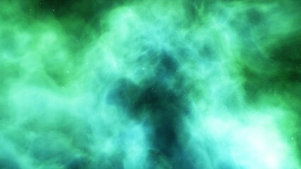 Cosmic background with a blue purple nebula and stars
