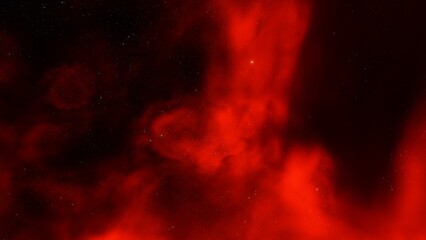 Cosmic background with a blue purple nebula and stars
