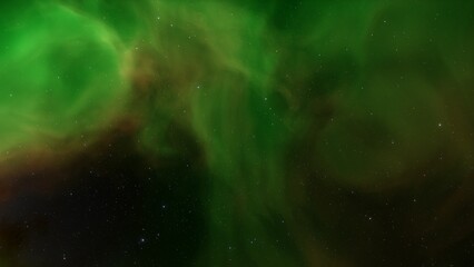 Obraz premium Cosmic background with a blue purple nebula and stars 