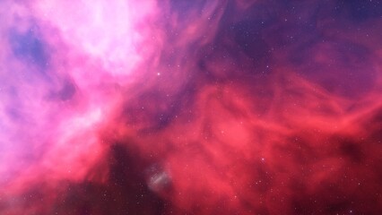 Cosmic background with a blue purple nebula and stars
