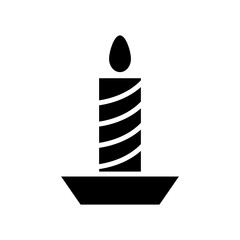 candle icon or logo isolated sign symbol vector illustration - high quality black style vector icons
