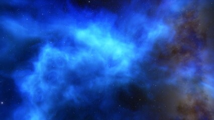 Deep space nebula with stars. Bright and vibrant Multicolor Starfield Infinite space outer space background with nebulas and stars. Star clusters, nebula outer space background 3d render
