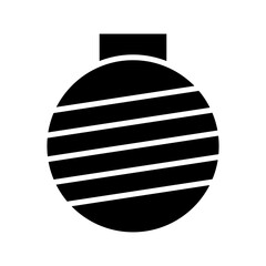 christmas ball icon or logo isolated sign symbol vector illustration - high quality black style vector icons
