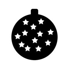 christmas ball icon or logo isolated sign symbol vector illustration - high quality black style vector icons
