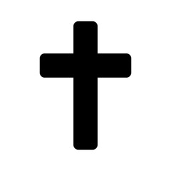 christian cross icon or logo isolated sign symbol vector illustration - high quality black style vector icons
