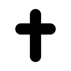 Fototapeta premium christian cross icon or logo isolated sign symbol vector illustration - high quality black style vector icons 