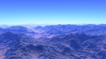 Deserted alien planet
