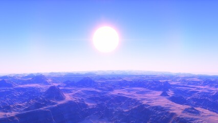 Deserted alien planet
