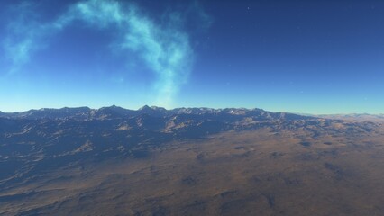 Obraz premium Deserted alien planet 