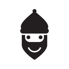 santa icon or logo isolated sign symbol vector illustration - high quality black style vector icons
