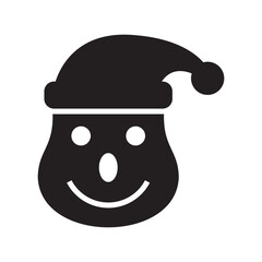 santa icon or logo isolated sign symbol vector illustration - high quality black style vector icons
