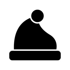 santa hat icon or logo isolated sign symbol vector illustration - high quality black style vector icons
