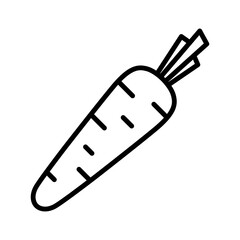 Carrot icon. Pictogram isolated on a white background.