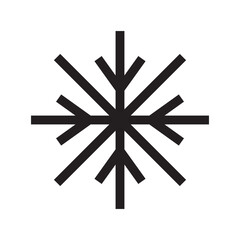 snowflake icon or logo isolated sign symbol vector illustration - high quality black style vector icons
