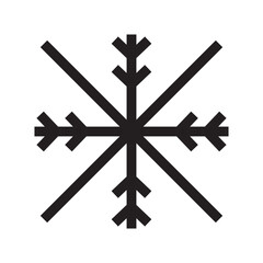 snowflake icon or logo isolated sign symbol vector illustration - high quality black style vector icons
