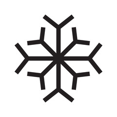 snowflake icon or logo isolated sign symbol vector illustration - high quality black style vector icons
