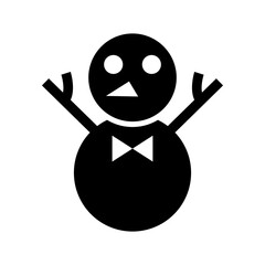 snowman icon or logo isolated sign symbol vector illustration - high quality black style vector icons
