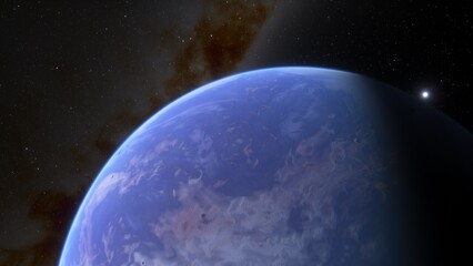 Abstract planets and space background
