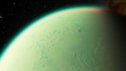 Abstract planets and space background
