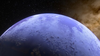 Abstract planets and space background
