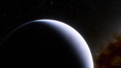 Abstract planets and space background
