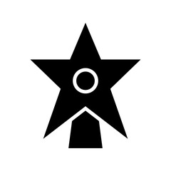 tree topper icon or logo isolated sign symbol vector illustration - high quality black style vector icons
