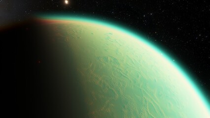 Planets and galaxy, science fiction wallpaper. Beauty of deep space. Billions of galaxy in the universe Cosmic art background 3d render