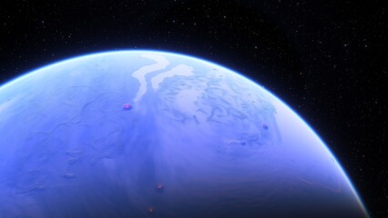 Planets and galaxy, science fiction wallpaper. Beauty of deep space. Billions of galaxy in the universe Cosmic art background 3d render