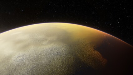 Planets and galaxy, science fiction wallpaper. Beauty of deep space. Billions of galaxy in the universe Cosmic art background 3d render