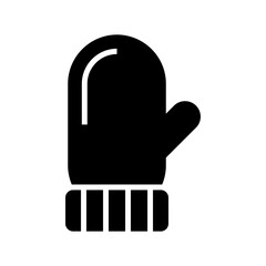 winter glove icon or logo isolated sign symbol vector illustration - high quality black style vector icons
