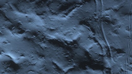 Obraz premium View of the 3d rendering realistic planet mars surface from space