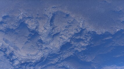 Fototapeta premium View of the 3d rendering realistic planet mars surface from space