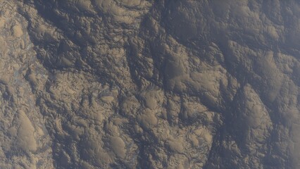 Fototapeta premium View of the 3d rendering realistic planet mars surface from space