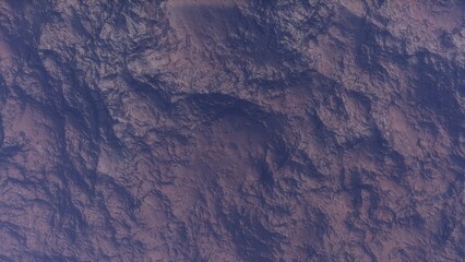 Fototapeta premium View of the 3d rendering realistic planet mars surface from space