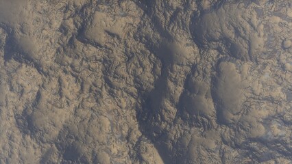 Fototapeta premium View of the 3d rendering realistic planet mars surface from space