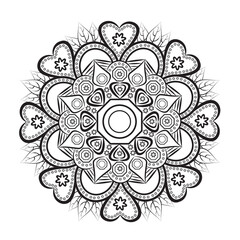abstract floral background mandala