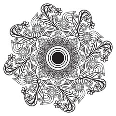 abstract floral background mandala