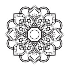 abstract floral background mandala