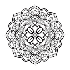 abstract floral background mandala
