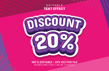Discount text effect