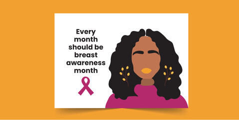 Every month should be breast awareness month -  Breast Cancer Card for African Women