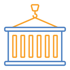 Loading Blue And Orange Line Icon