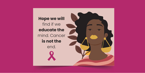 Hope we will find if we educate the mind - Breast Cancer Card for African Women
