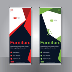 Business banner roll up set standee banner template.