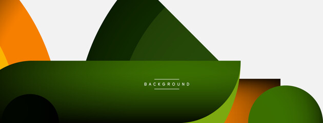 Trendy shapes, color minimal design composition, lines and shadows for wallpaper banner background or landing page