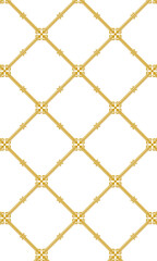 decorative geometric pattern in ocher tones on a white background