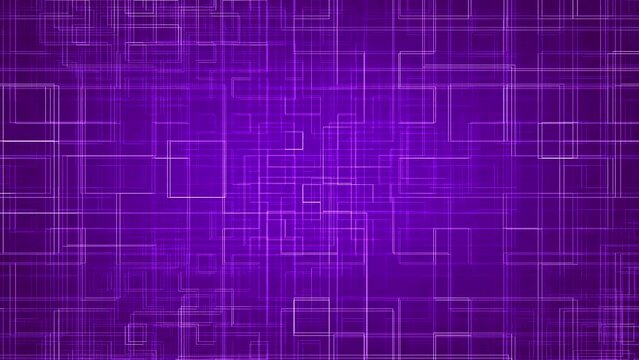 Purple Circuit Geometries Loop Back Animation Background