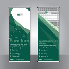 Business banner roll up set standee banner template.
