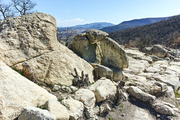 Ruins of archaeological site of Perperikon, Bulgaria